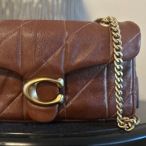 Coach Pecan Goat Leather Tabby